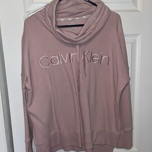 Mauve cowl neck pull over